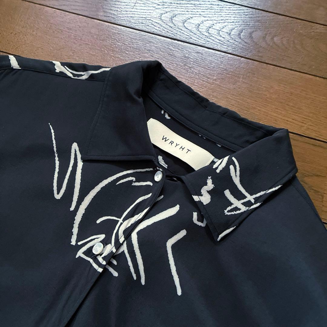 も*ち様 美品★WRYHT★ONE-PIECE COLLAR BLOUSE