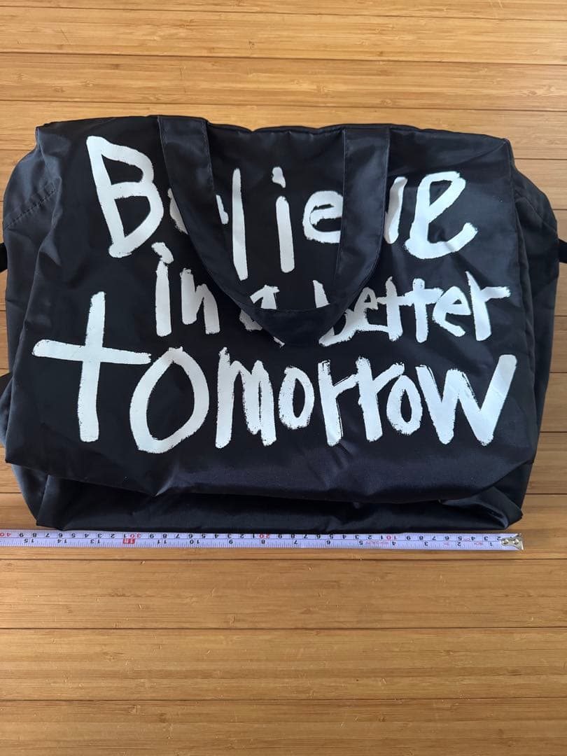コムデギャルソン　ナイロン メッセージプリントバッグ