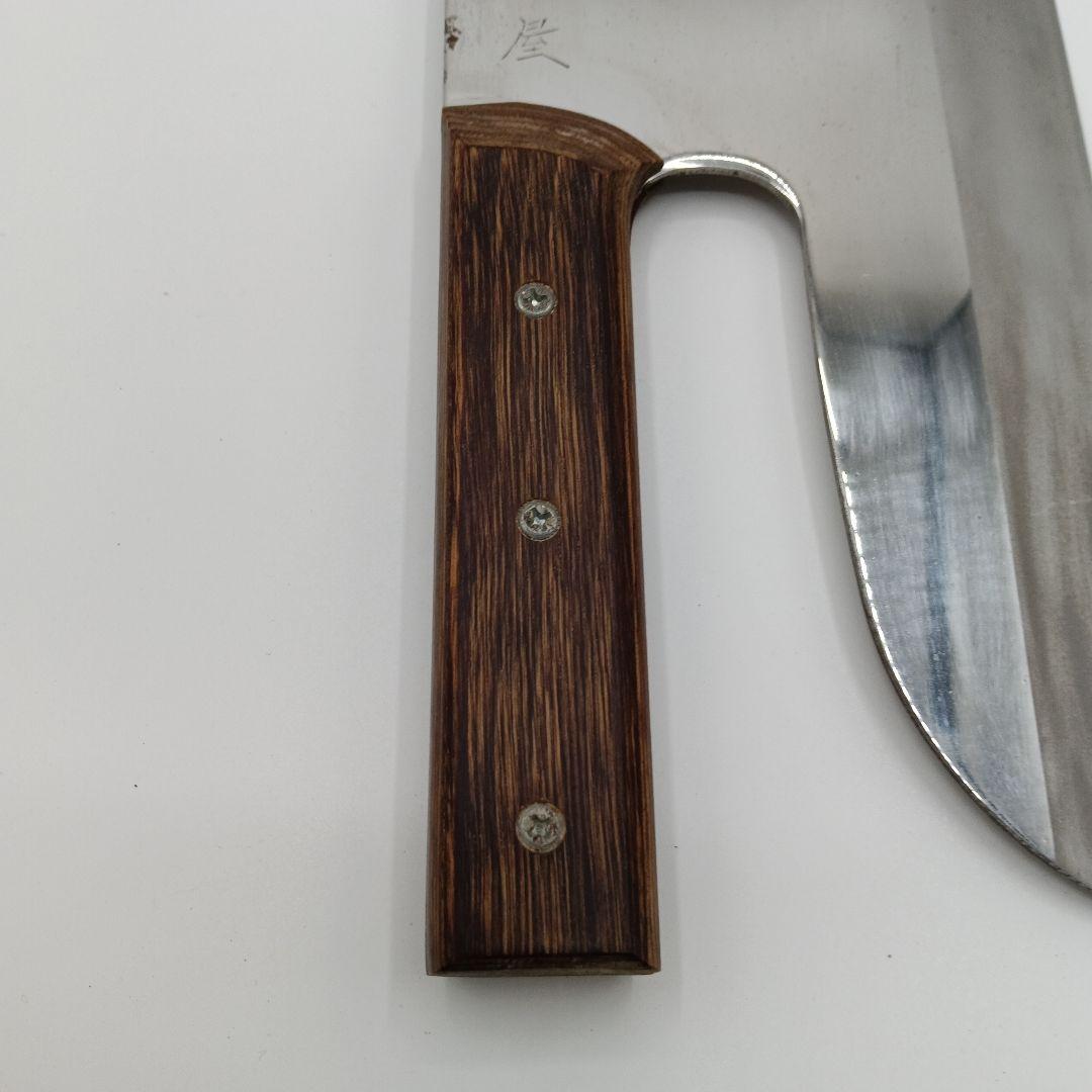 そば・麺切り包丁 合羽橋　木製ハンドル　鍔屋　上128