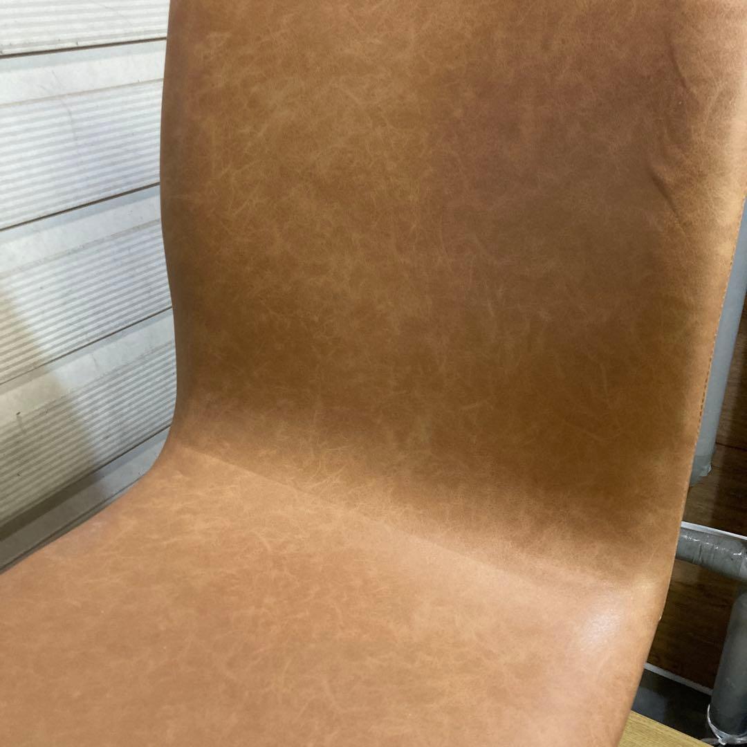 美品　ダイニングチェア　クラッシュゲートCrash Gate　ブラウン&キャメル