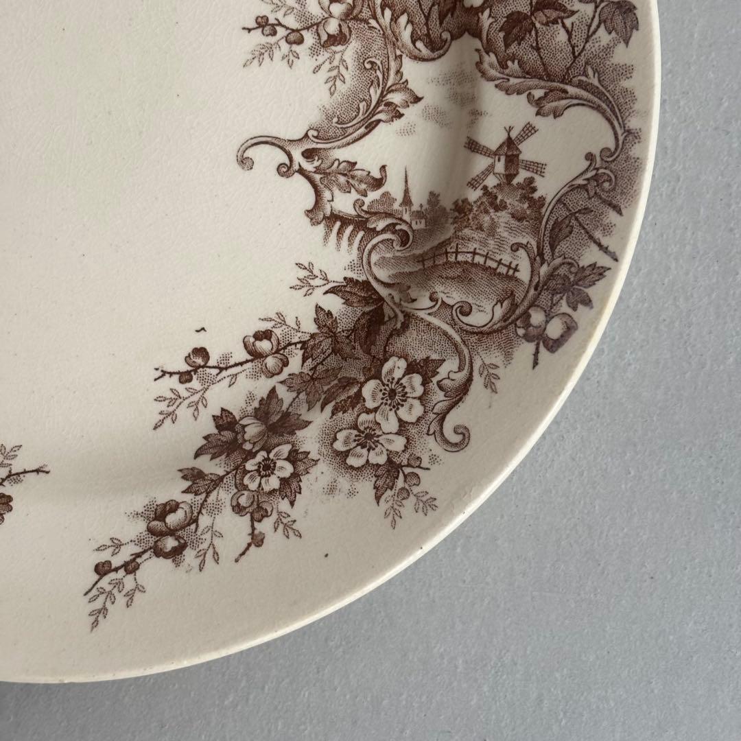 フランスアンティーク ショワジールロワ POMPADOUR ディナープレートB