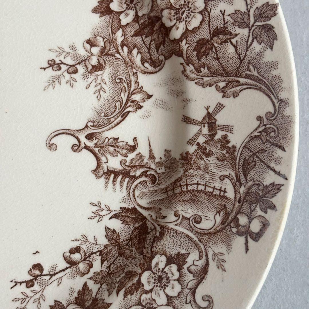 フランスアンティーク ショワジールロワ POMPADOUR ディナープレートB