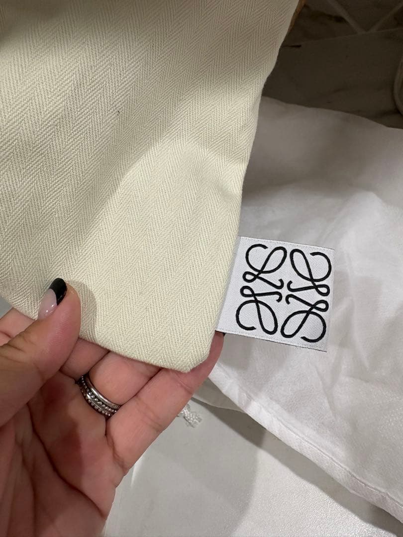 LOEWE かごバッグ ベージュ/ブラウン