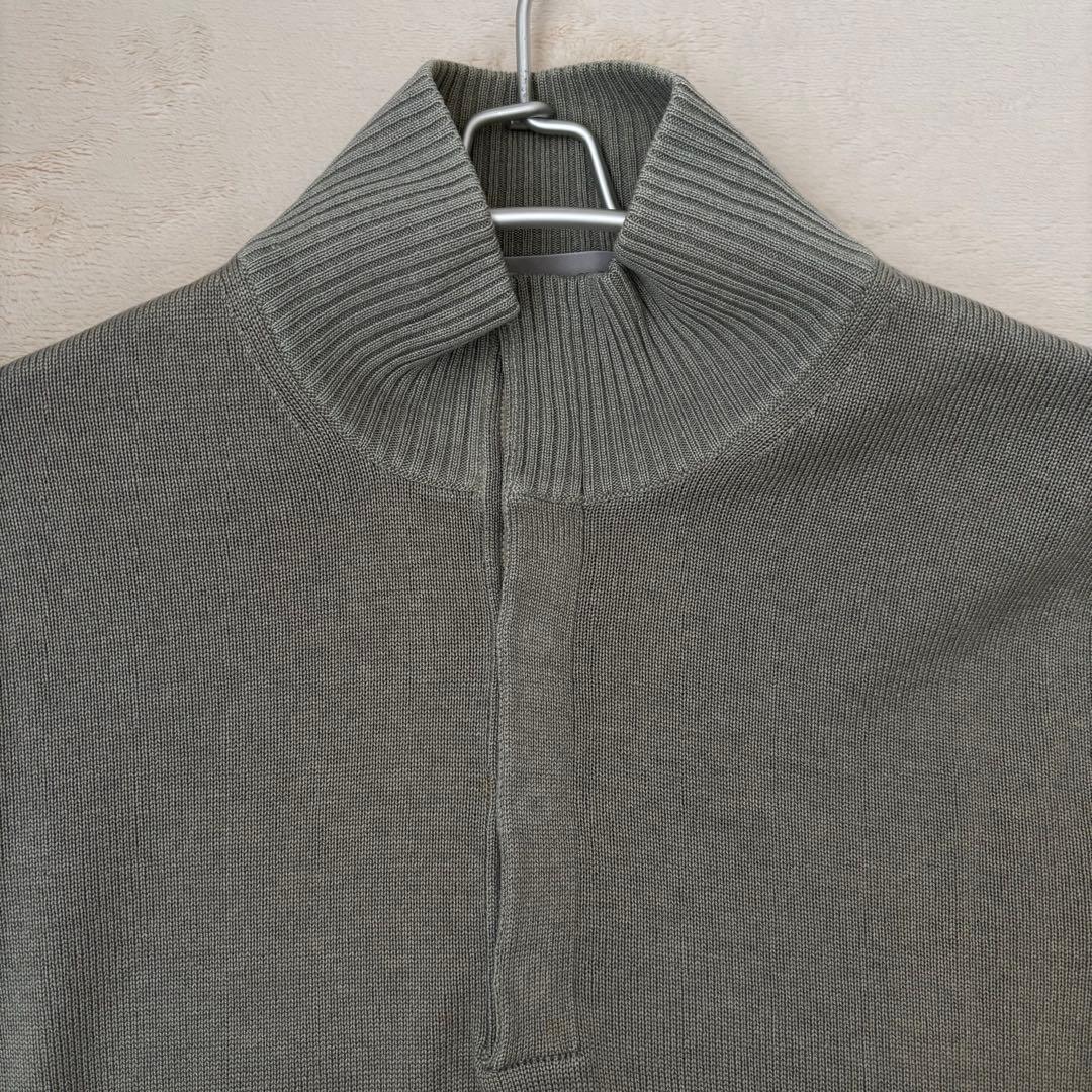 エルメネジルドゼニア シルク×カシミヤスナップボタン付きニット