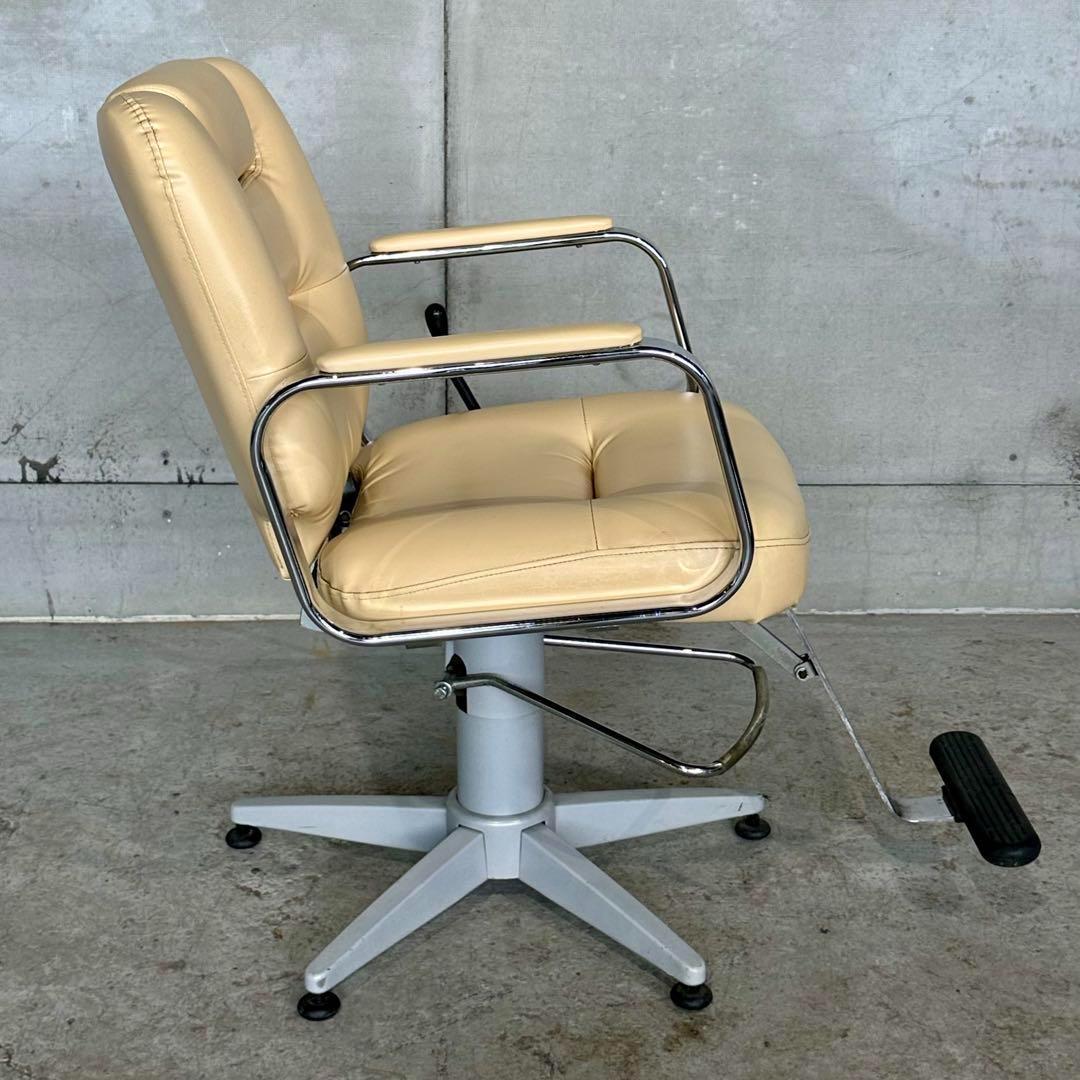 ✿アトリエワールド製✿ヴィンテージ調 サロンチェア レトロベージュ