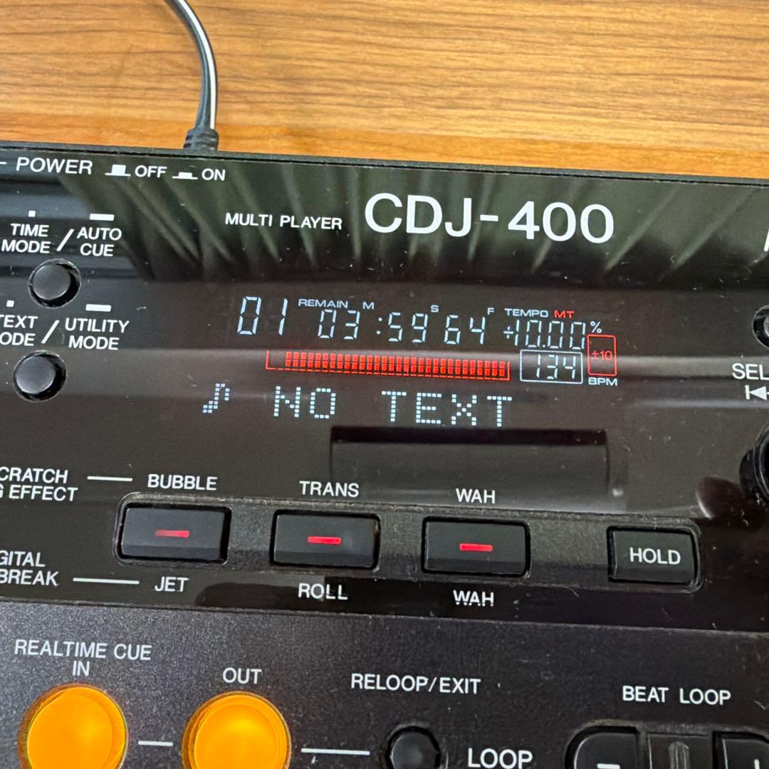 Pioneer CDJ-400 2台セット 通電確認済 動作未確認 現状品