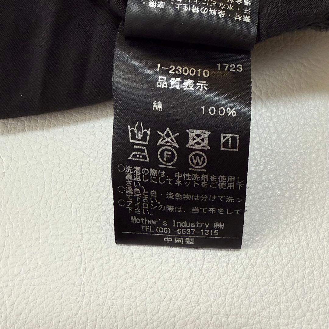 人気✨ ミズイロインド　ピンタック　ブラウス　チュニック丈 ゆったり　黒