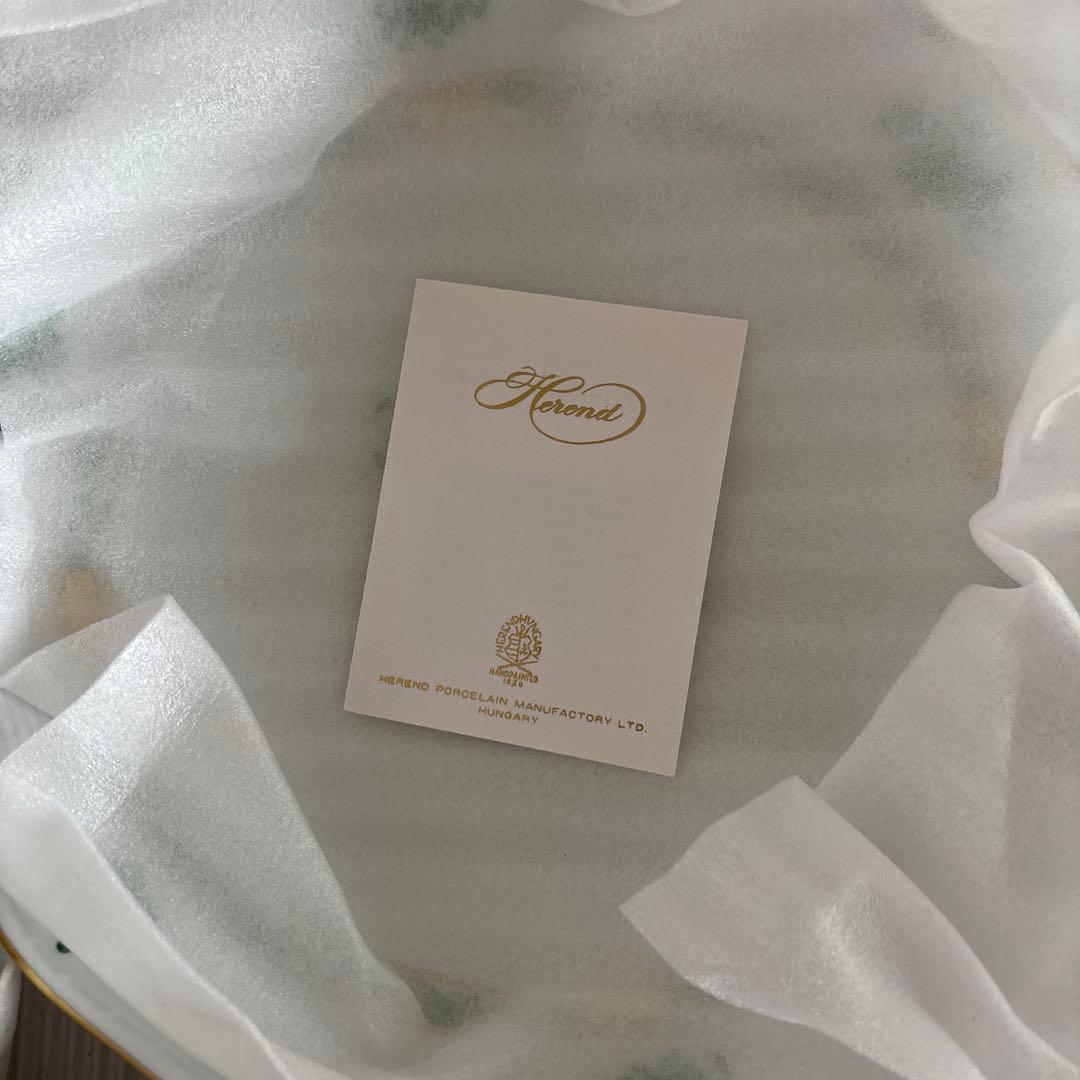 ヘレンド(HEREND) アポニーグリーン ディッシュ 26.5cm プレート