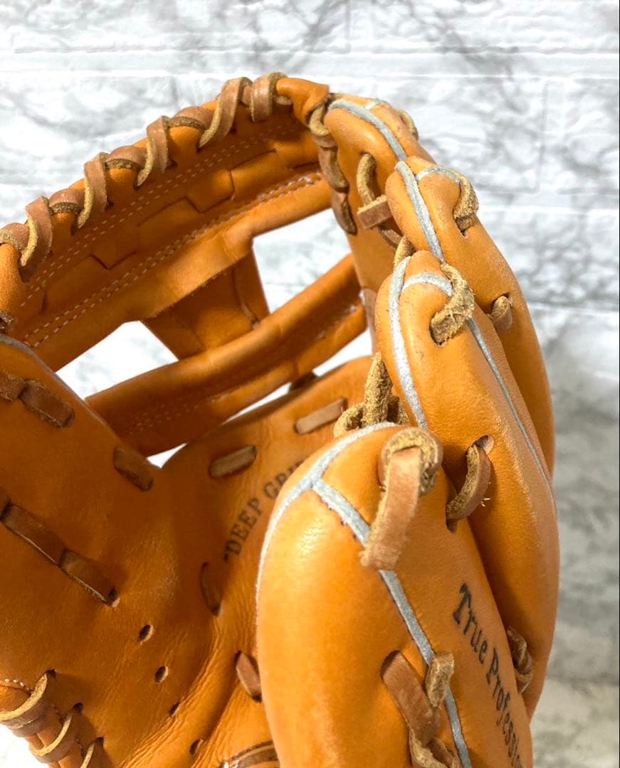 【美品】久保田スラッガー 軟式グローブ KSN-AR4 オレンジ 二遊間向け