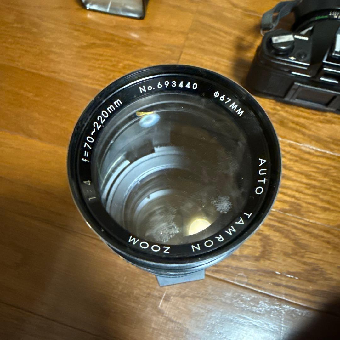 昭和レトロ　一眼レフカメラ　フラッシュ　望遠レンズ　3点セット