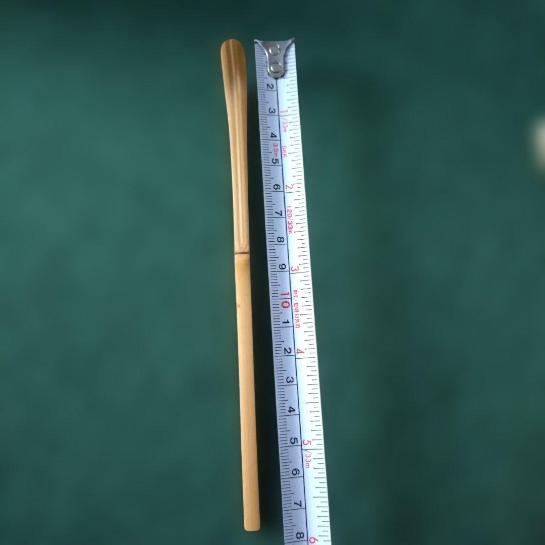 ラッキー　竹製 茶杓 専用ケース付き