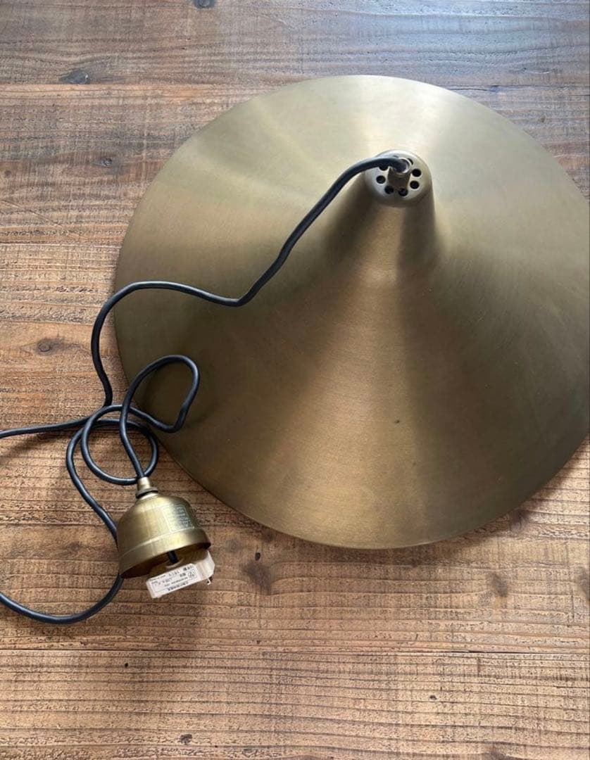 flame 真鍮製ペンダントライト brass L natural φ460㍉