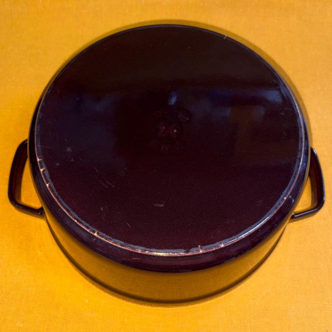 早い者勝ち‼️美品 ストウブ 何と美しい色‼️ オーベルジン 26cm ホーロー鍋