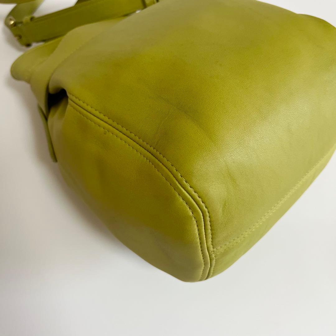 Vintage Coach Bucket Bag Green USA製