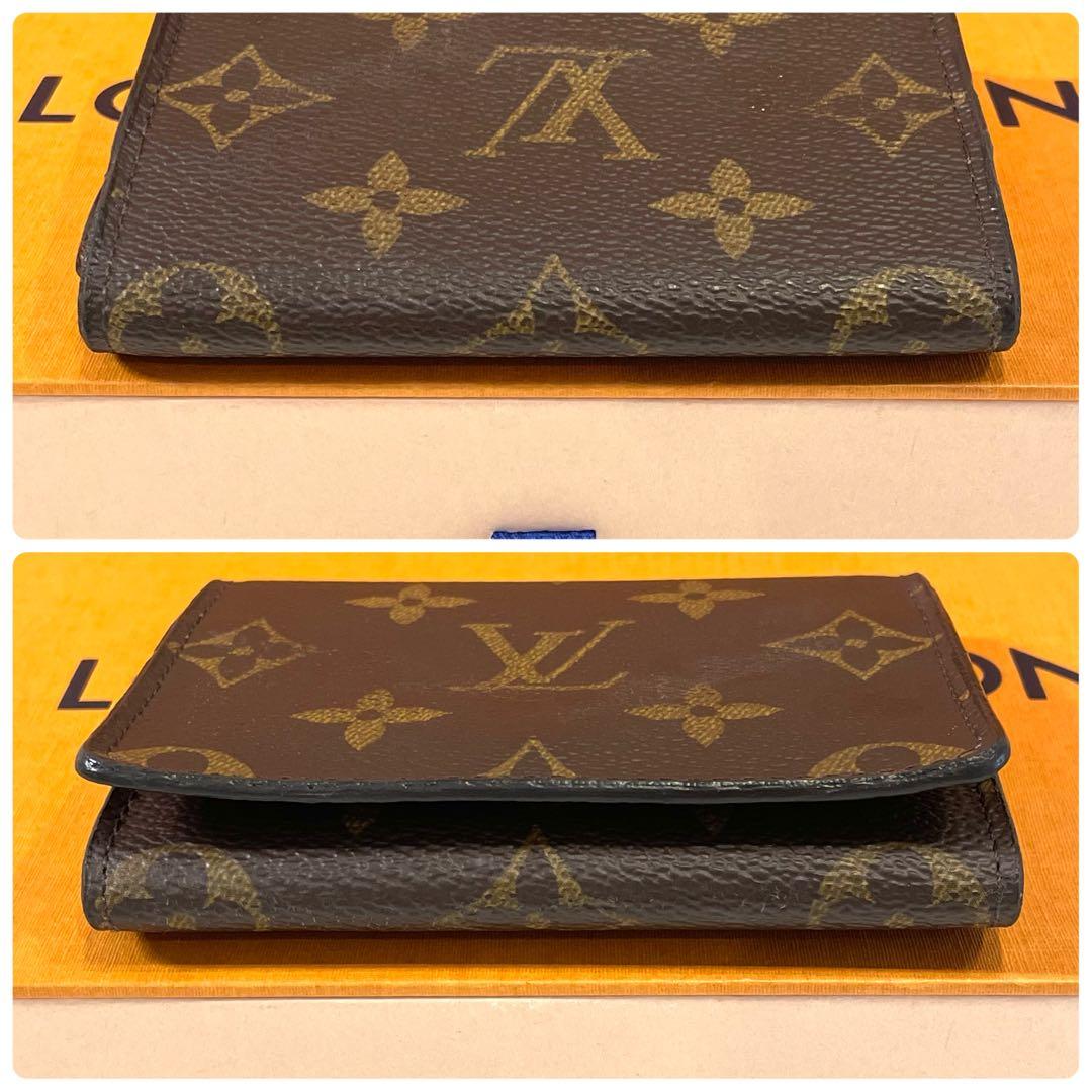 美品　ルイヴィトン　名刺入れ　現行　新型　モノグラム　カードケース