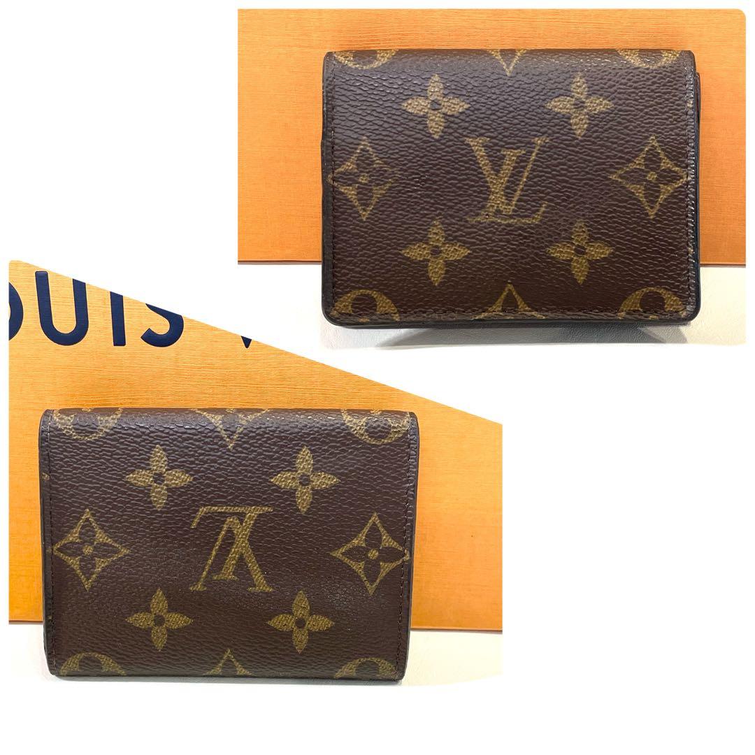 美品　ルイヴィトン　名刺入れ　現行　新型　モノグラム　カードケース