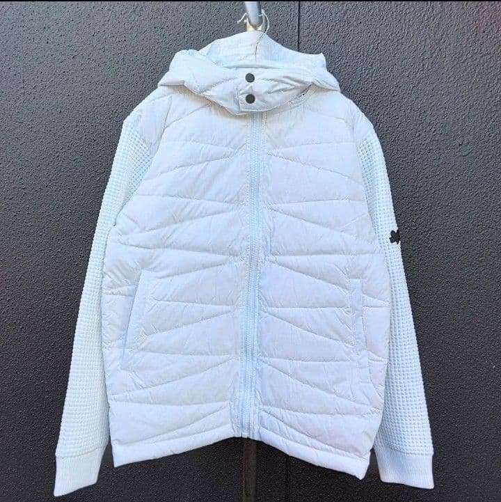 LUXE/R GOLF ダウンフェザーワッフル切替えパーカー45763WHL②