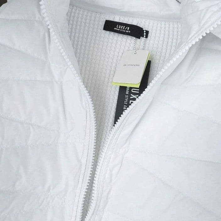 LUXE/R GOLF ダウンフェザーワッフル切替えパーカー45763WHL②