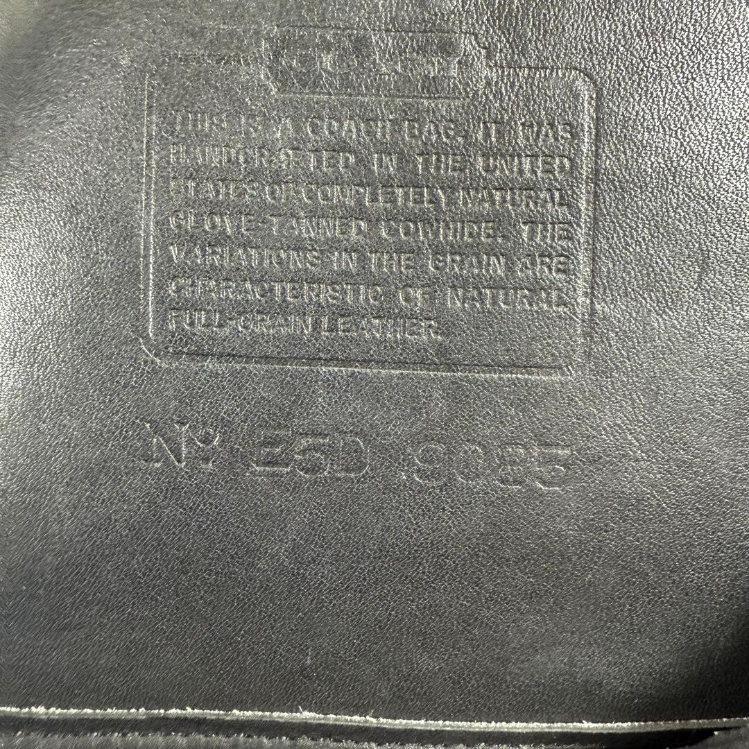 オールドコーチ ショルダーバック バケツバッグ型 USA製　グラブタンレザー