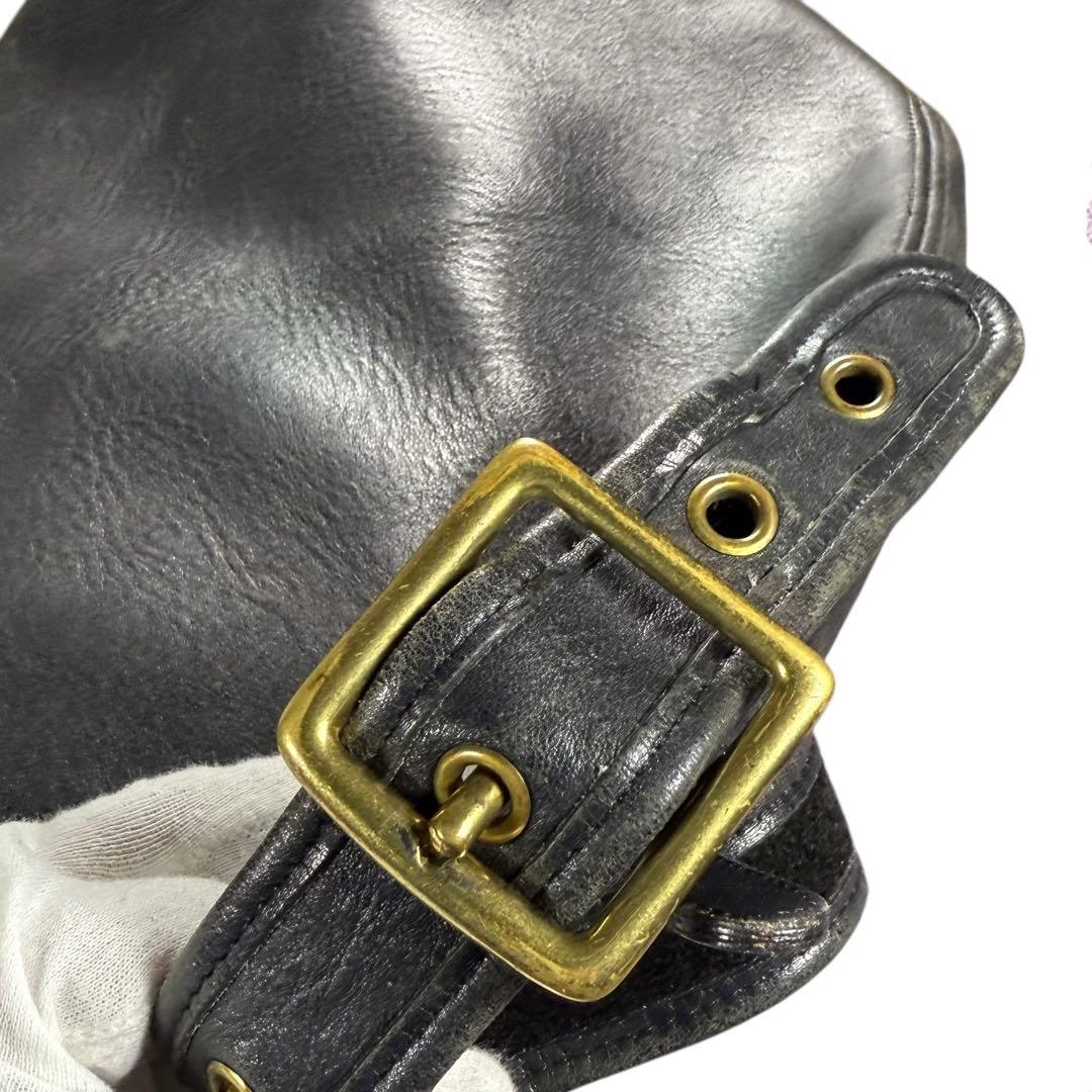 オールドコーチ ショルダーバック バケツバッグ型 USA製　グラブタンレザー