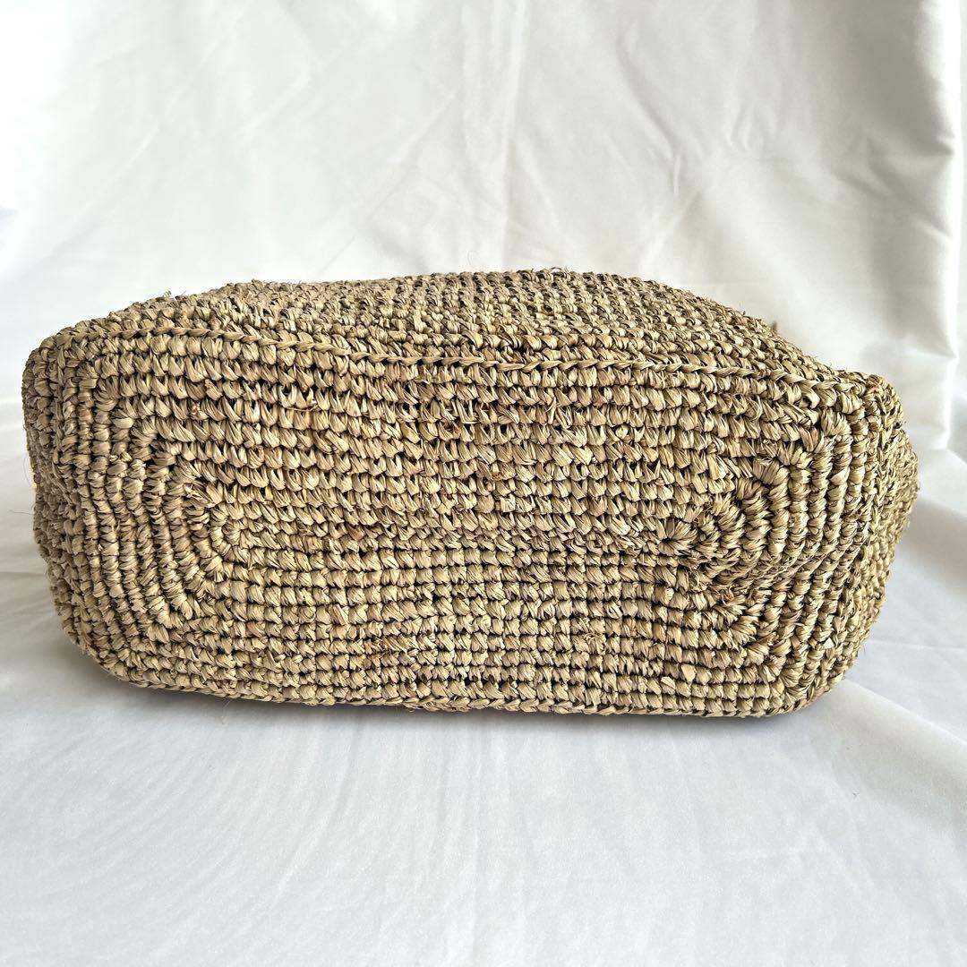 【真夏の大特価SALE！】ヴィオラドーロ　カゴバッグ　トートバッグ　タッセル