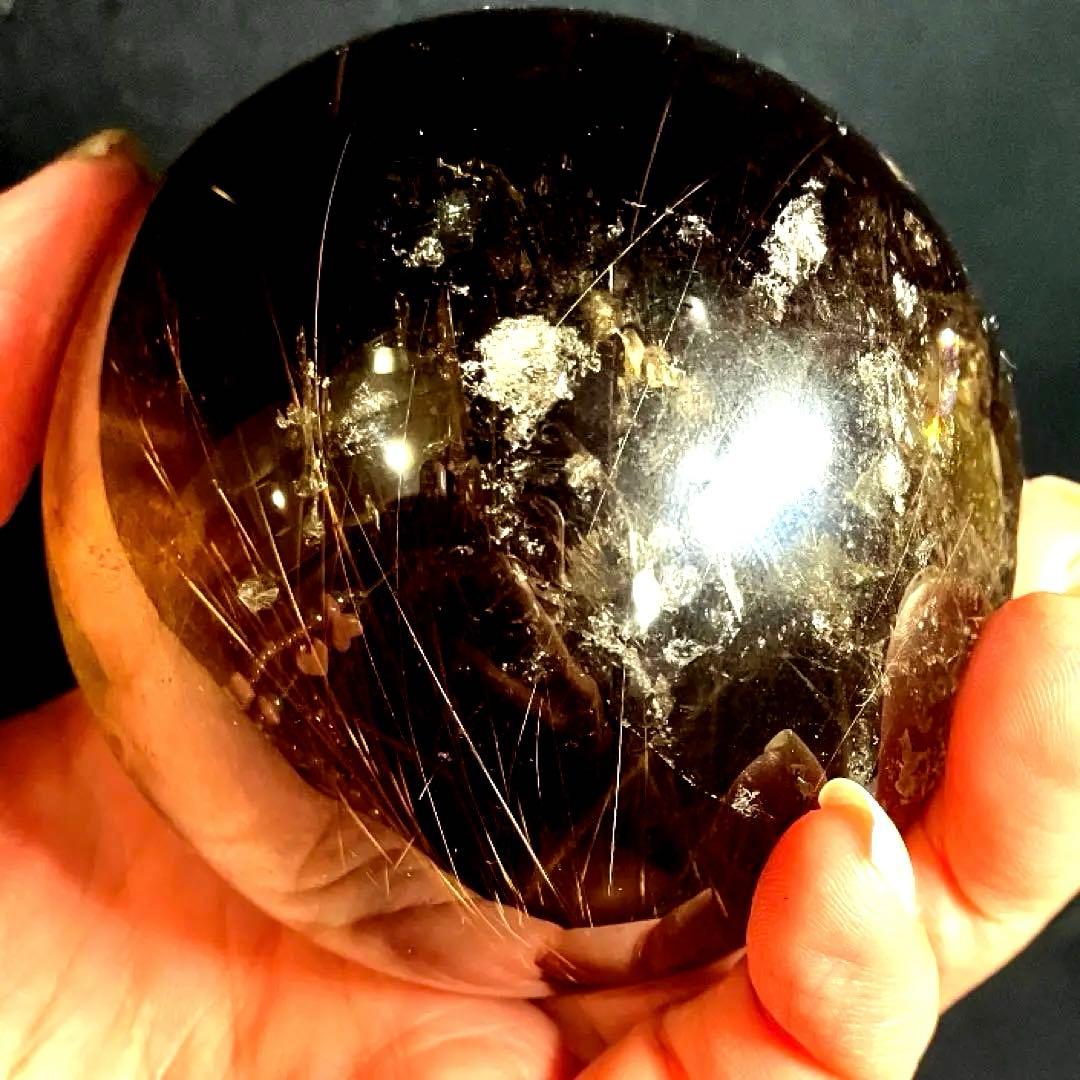 超特大　72mm ゴールドルチルクォーツ　金針水晶　パワーストーン