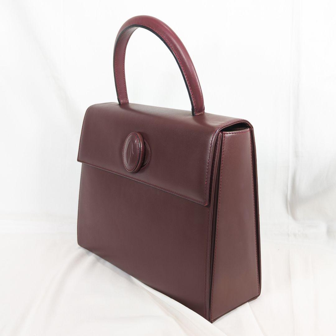 【極美品】 カルティエ ハンドバッグ マストライン ターンロック カード