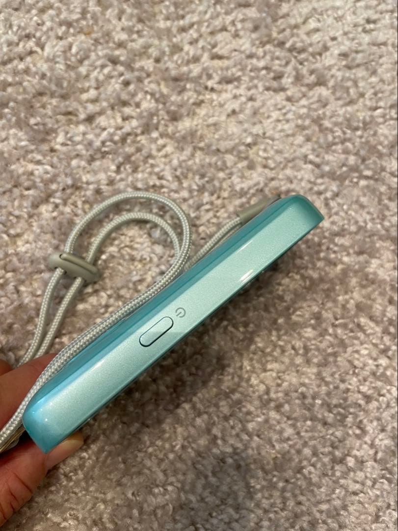 キッズフォン3 水色 本体 クリアカバー付き