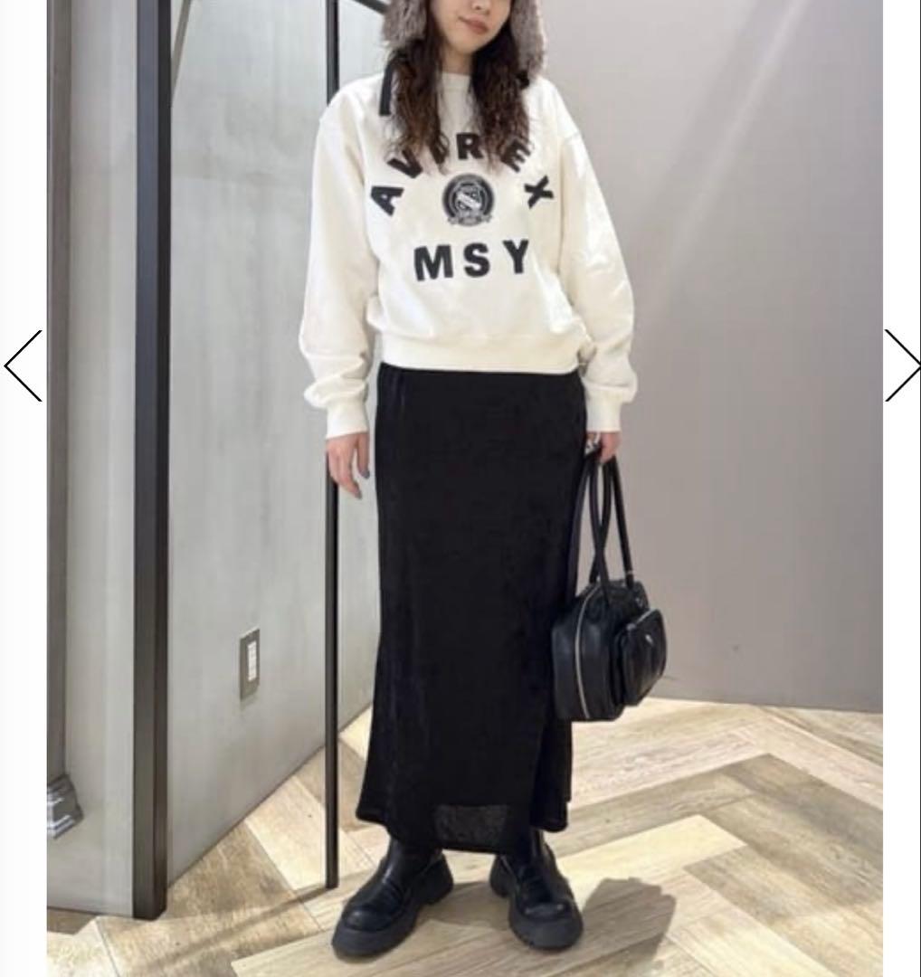 削除します！moussy× AVIREX SWEAT プルオーバー