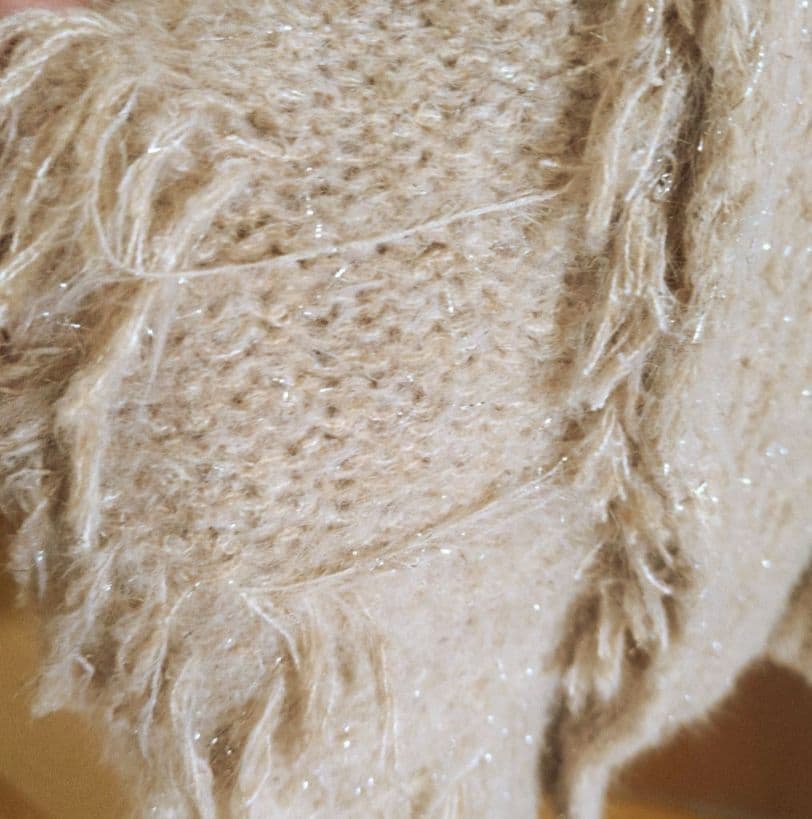 M me eme エムミーエメ　フリンジニットワンピース