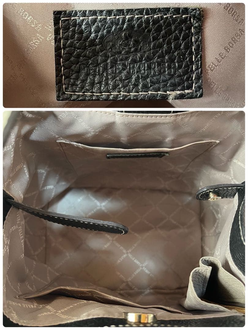 【美品】ペレボルサ　レネット　4741 レザー　2way ショルダーバッグ