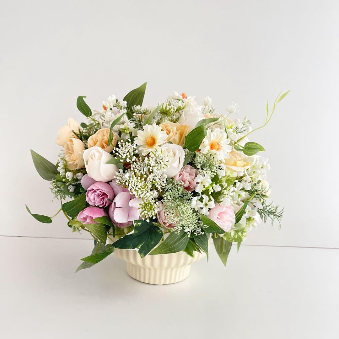 スプリングセレクト｜春待ちフラワーアレンジ ピンクローズの優しい春色フラワー