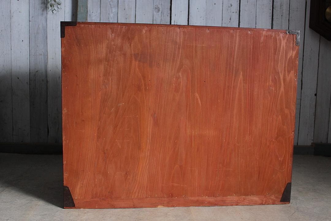 綺麗な丸金具庄内箪笥　3段　タンス　収納　古家具　古民家　時代家具