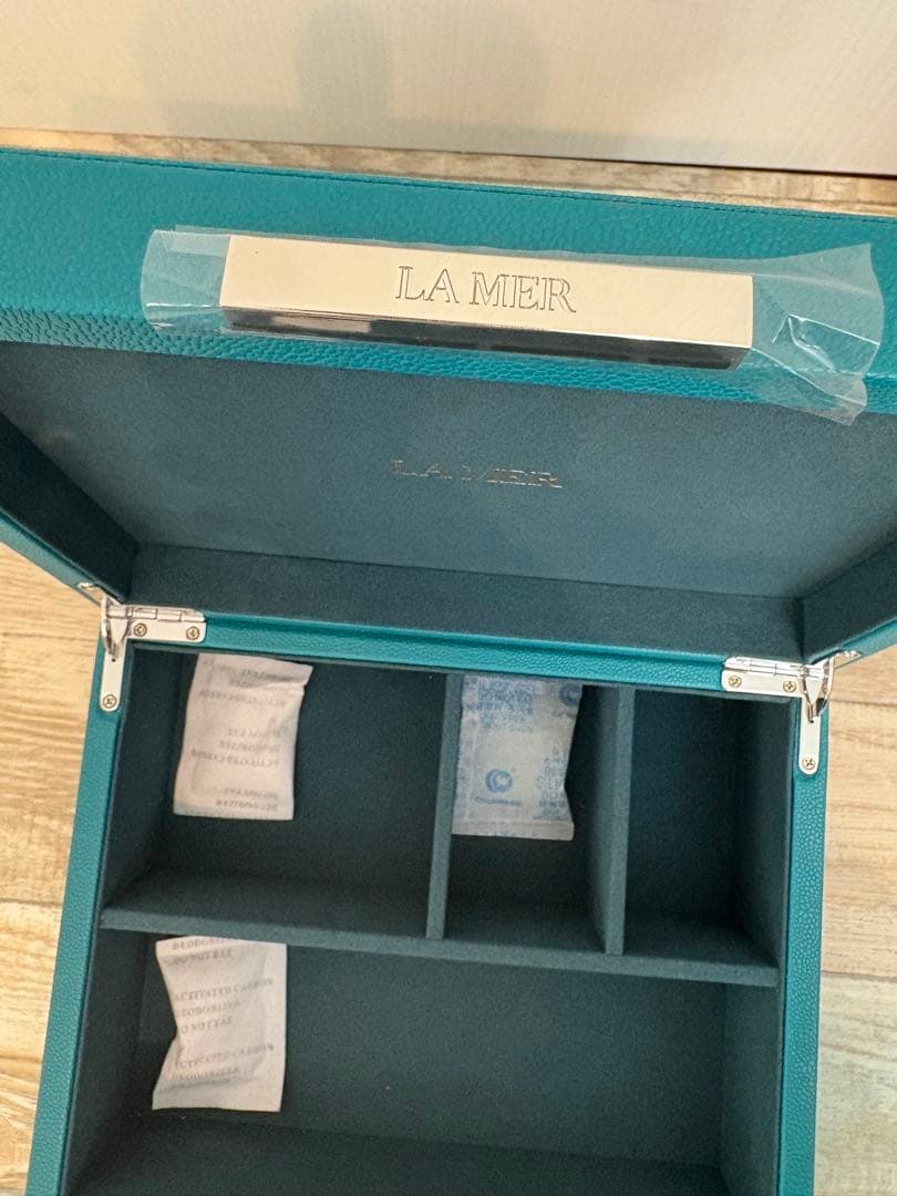 新品　箱シート付　LA MER ラ・メール 青 ジュエリーボックス　収納ボックス