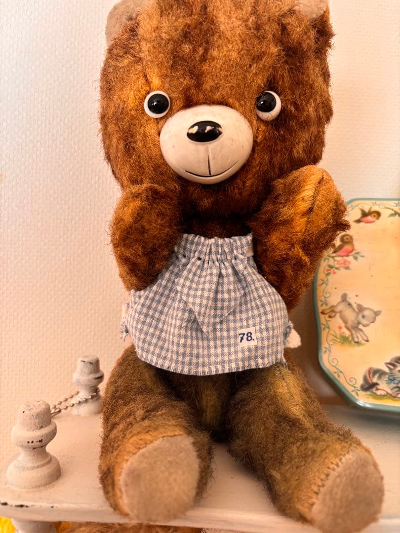 レア　ポンチ目　可愛い　DDRベア アンティークベア　ヴィンテージ　ベルリンベア