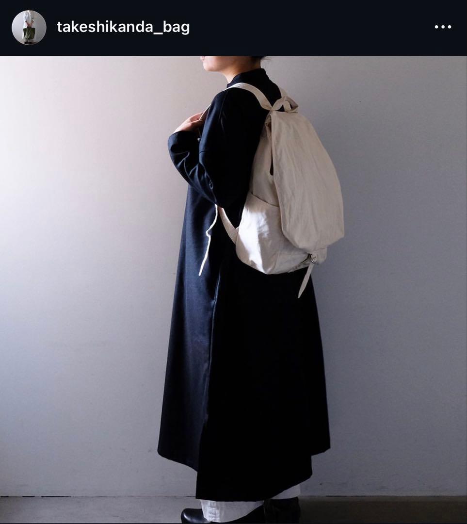 【takeshi kanda】キャンバスリュック/きなり