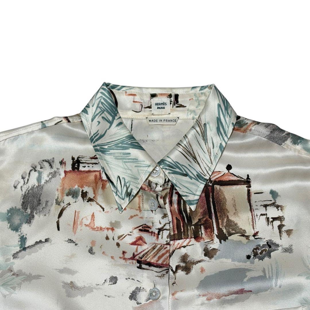 HERMES エルメス ゴルチェ期 ブラウス シャツ 40