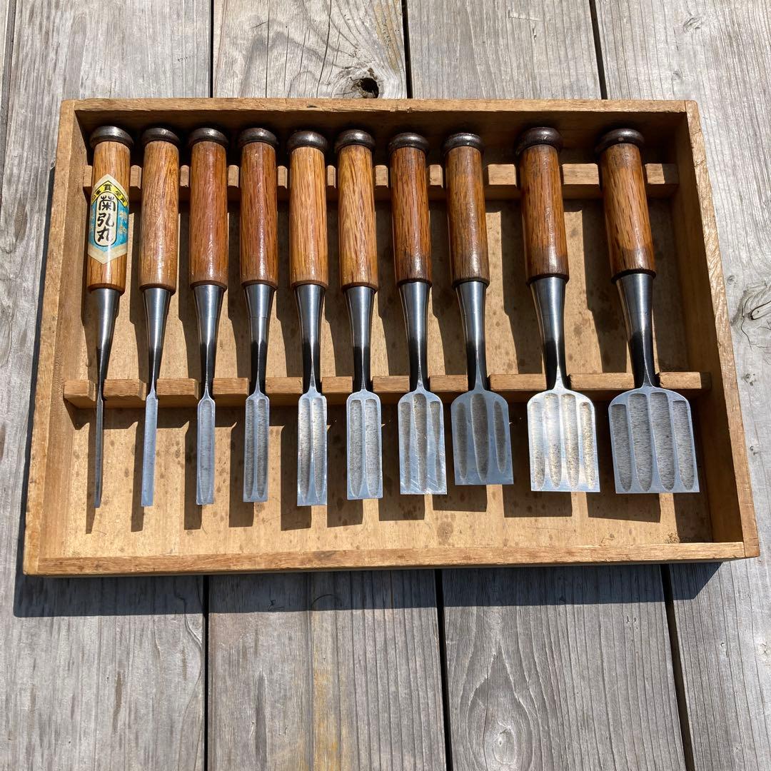 菊弘丸　組鑿　10本セット　複数裏