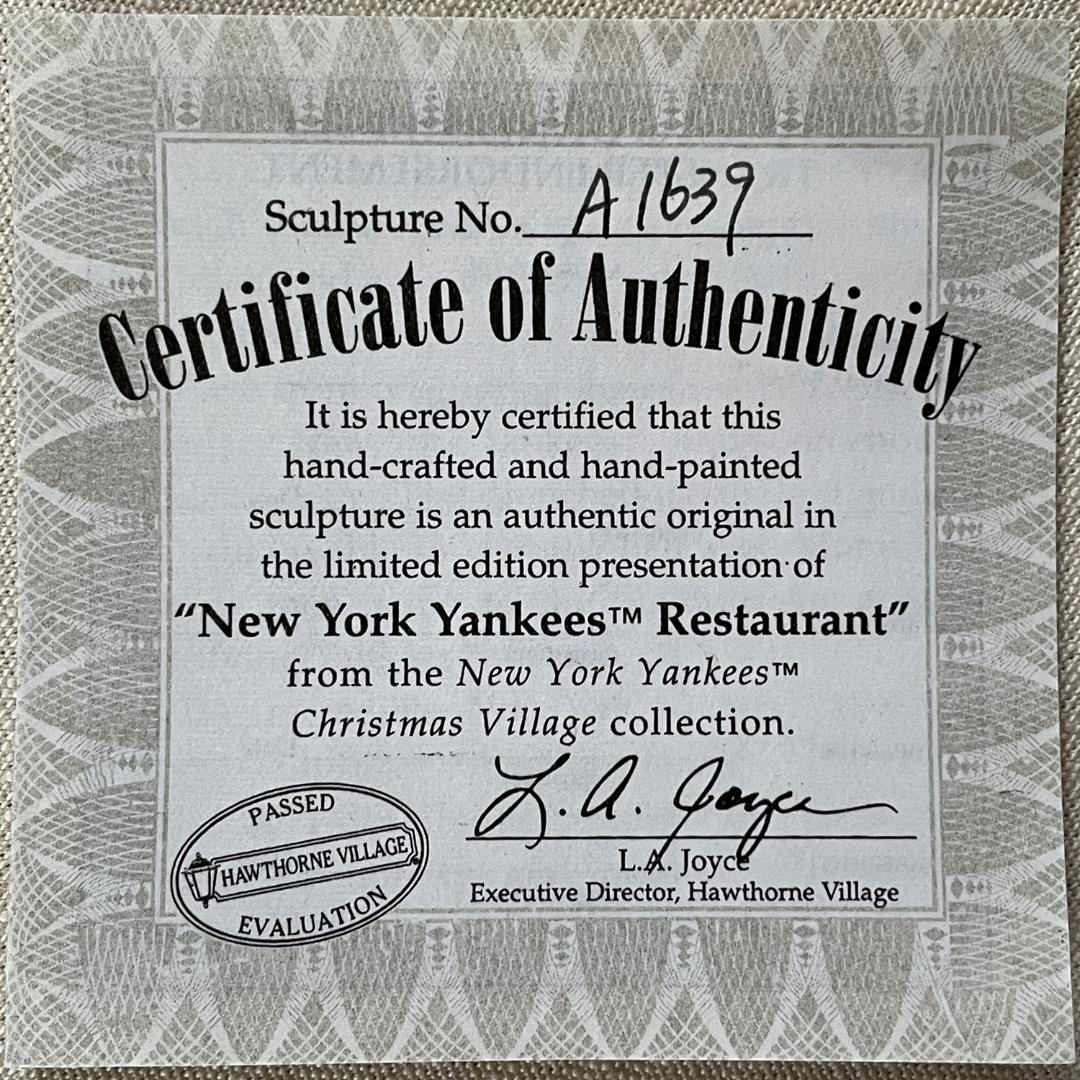 New York Yankeesニューヨークヤンキースレストランクリスマスライト