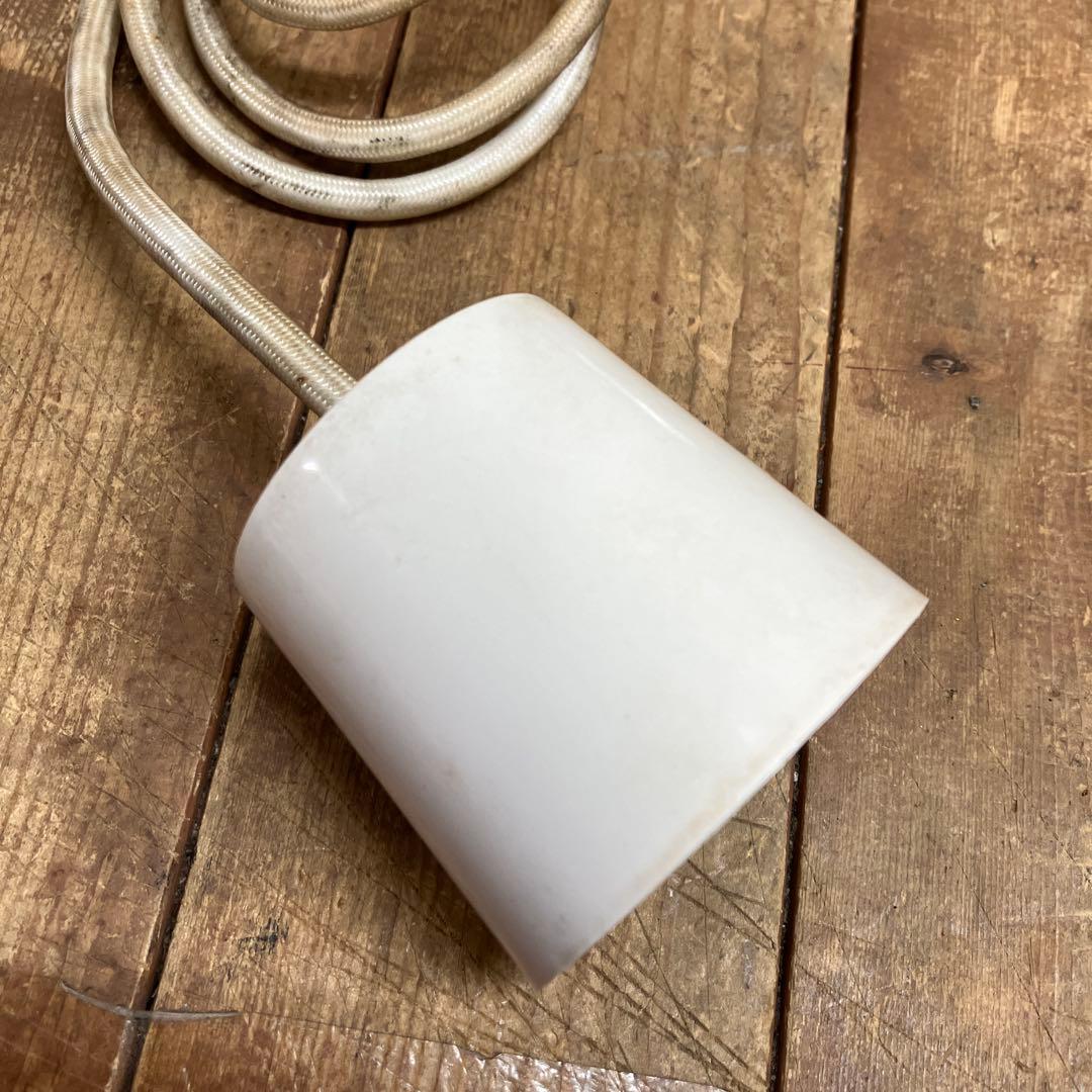 D-2 ⑦ 昭和レトロ フリル型 ガラスシェード ペンダントライト シーリング