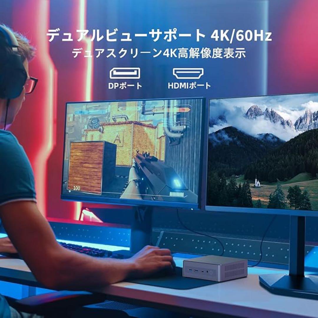 ミニpc Office 2024&Win1112世代N95 16GB＋512GB