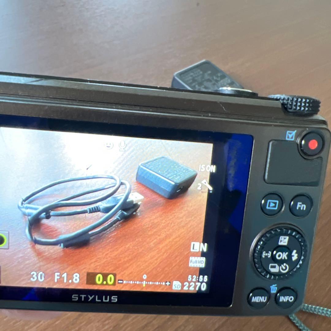 【説明書付き】OLYMPUS STYLUS XZ-10 画面割れ有り