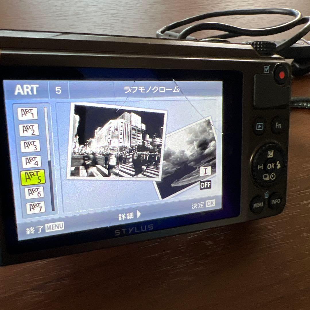 【説明書付き】OLYMPUS STYLUS XZ-10 画面割れ有り