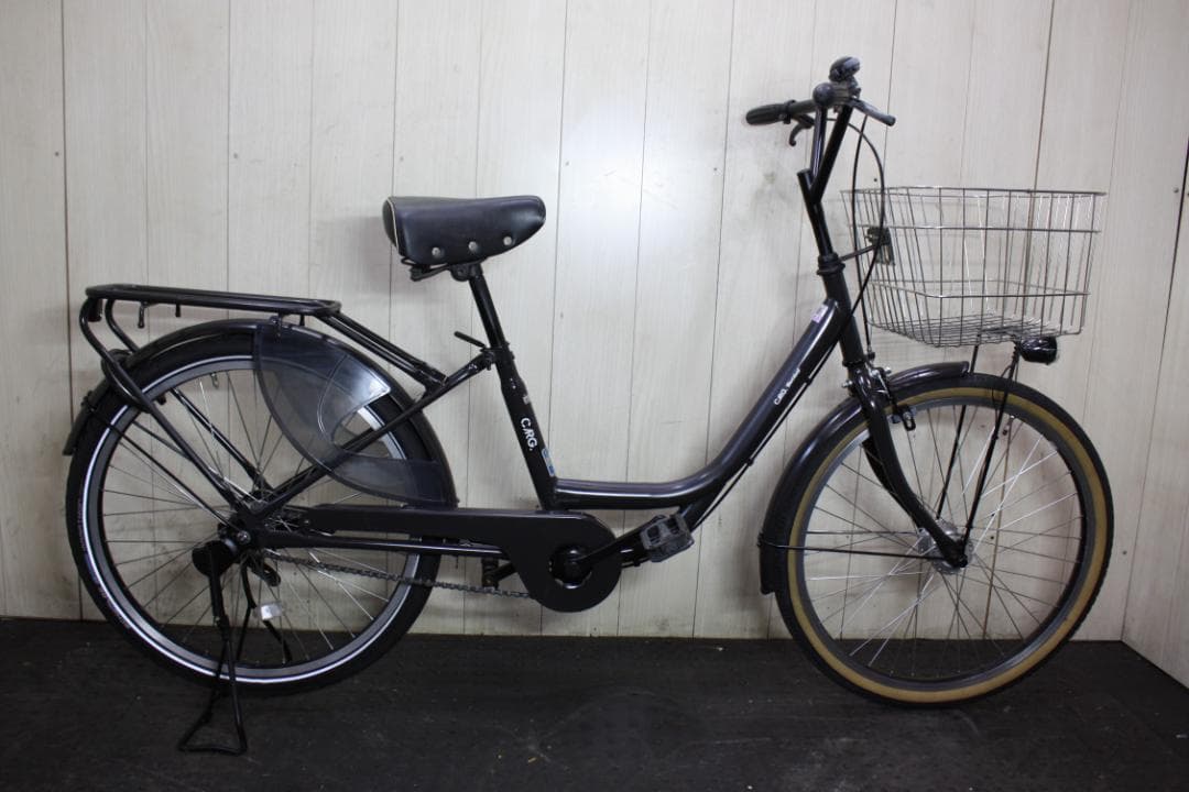 CARG BUCKET 24型AUTO LED 6速 軽快シティーサイクルBAA