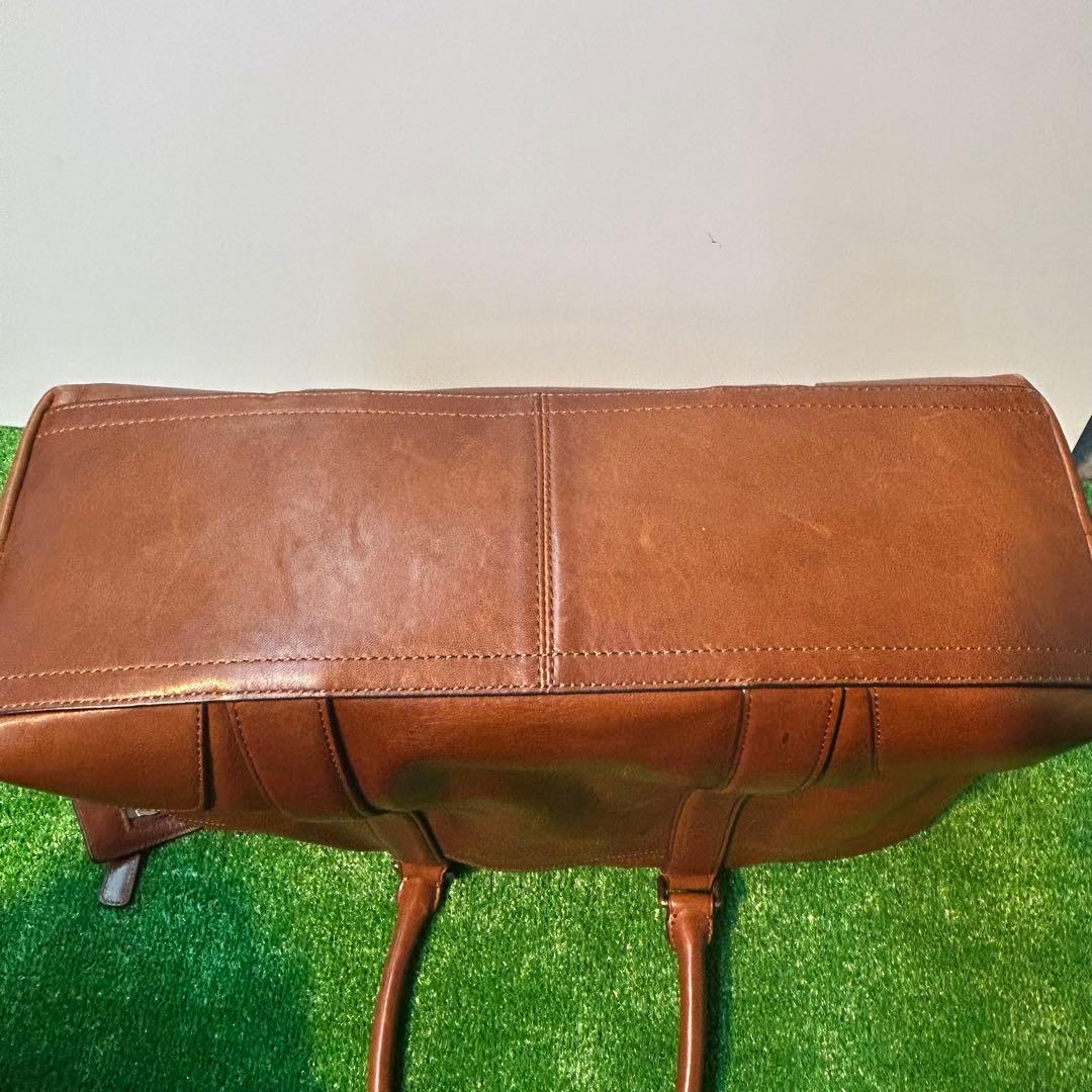 COACH 2WAY レザーバッグ　ブラウン