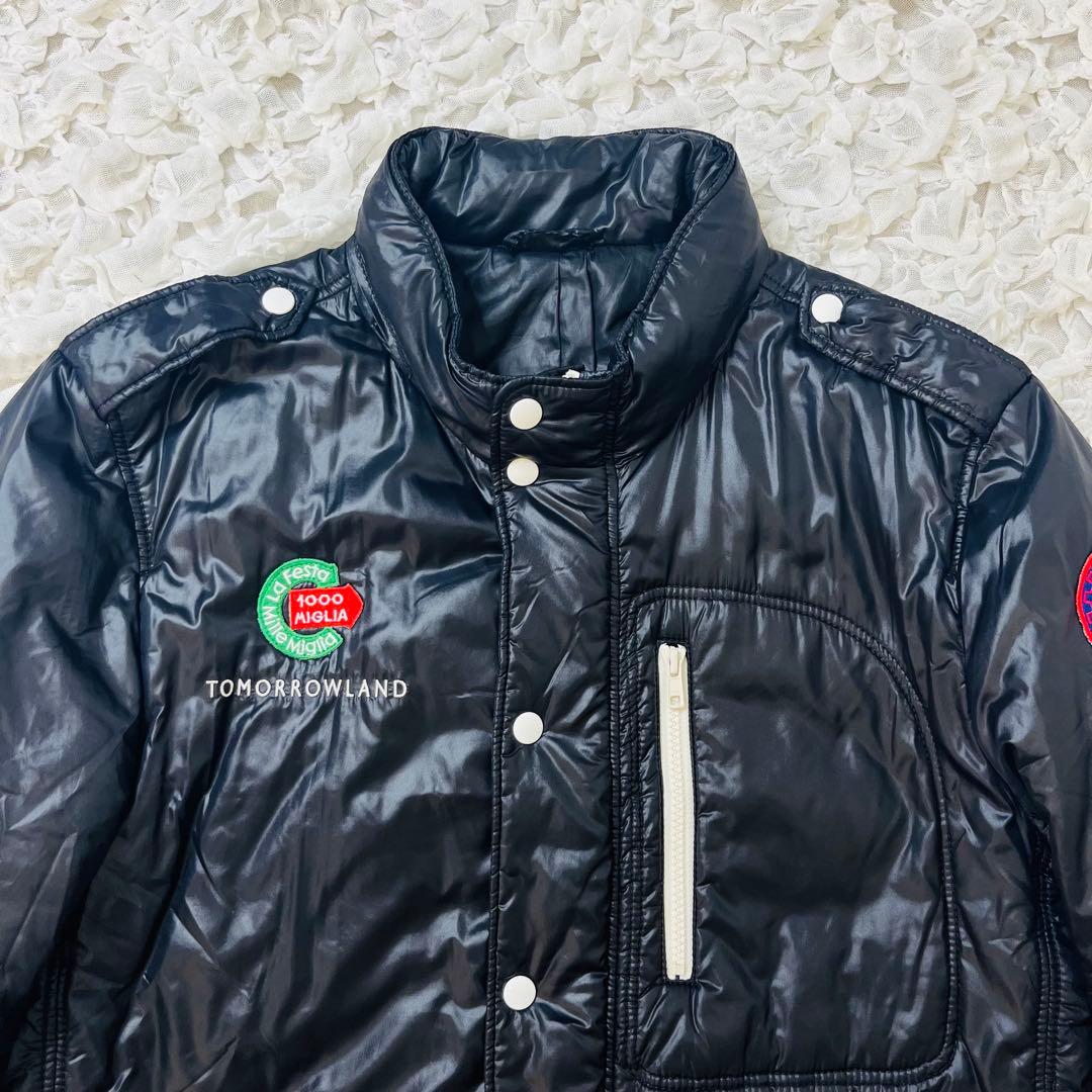 希少トゥモローランド ラフェスタミッレミリア ライダースナイロンダウンジャケット
