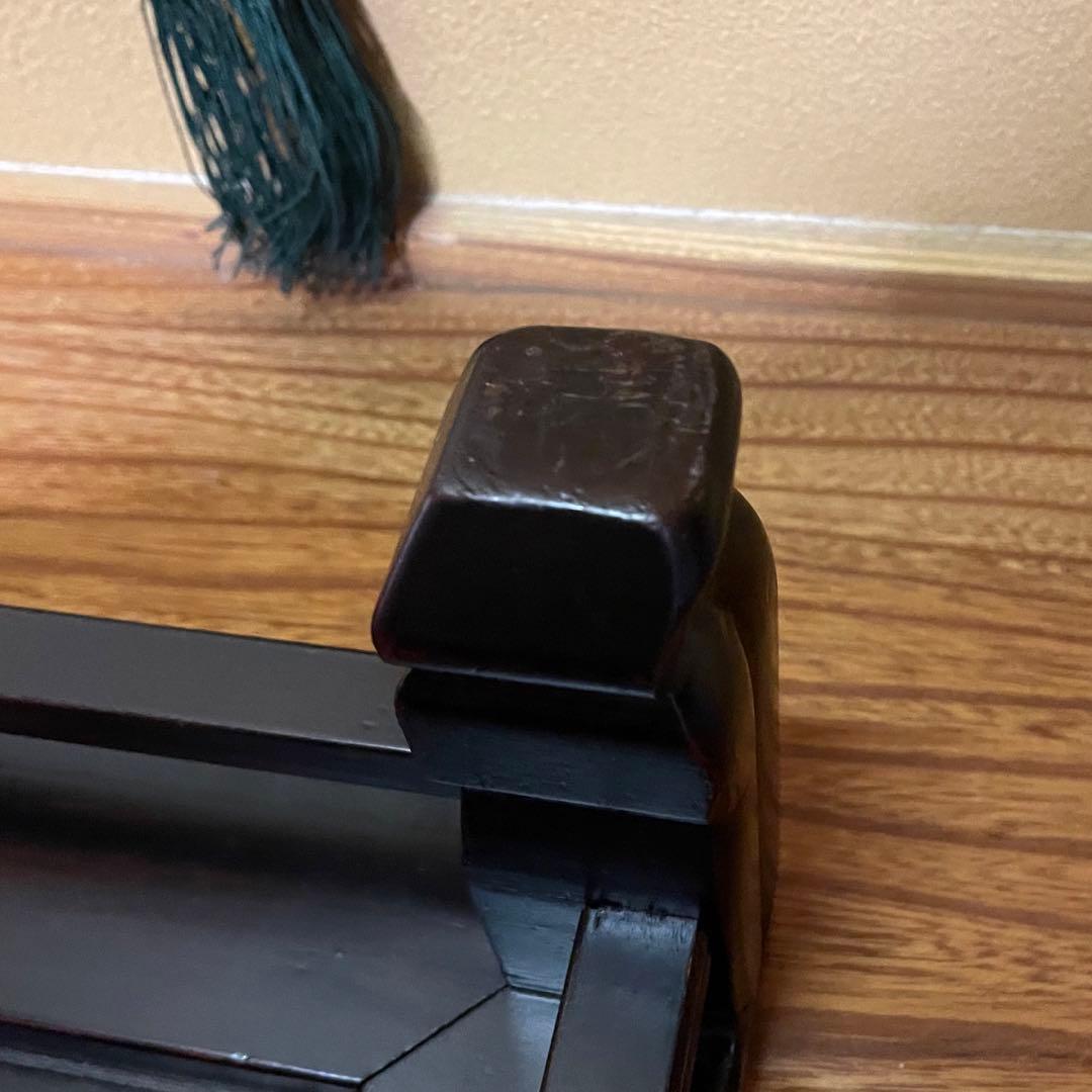 盆栽台 花台 飾り台 香炉台 花瓶台 サイドテーブル 木製 花梨材 ビンテージ