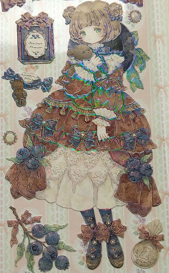 のこり１✩再販✩J192＃洋服千金(虹光)Shine切り売り海外人物マステ女の子