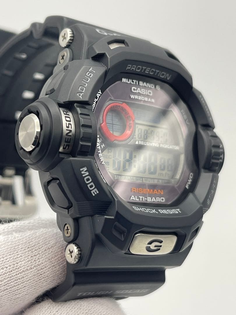 極美品 RISEMAN GW-9200J-1JF 黒G-SHOCK ライズマン