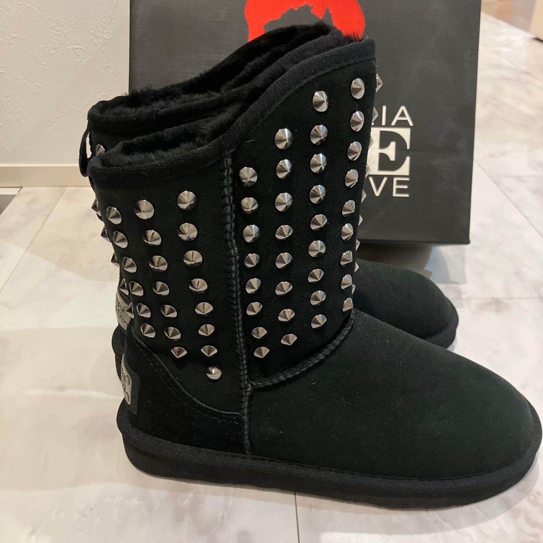 【新品箱付き】オーストラリア ラックスコレクティブ スタッズムートンブーツ24